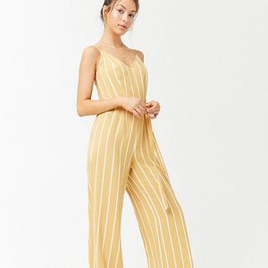 Striped yellow jumpsuit!✨